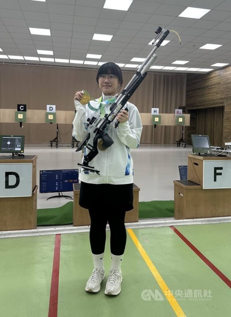 Taiwanese air rifle shooter Tsai Chieh-ying. CNA file photo