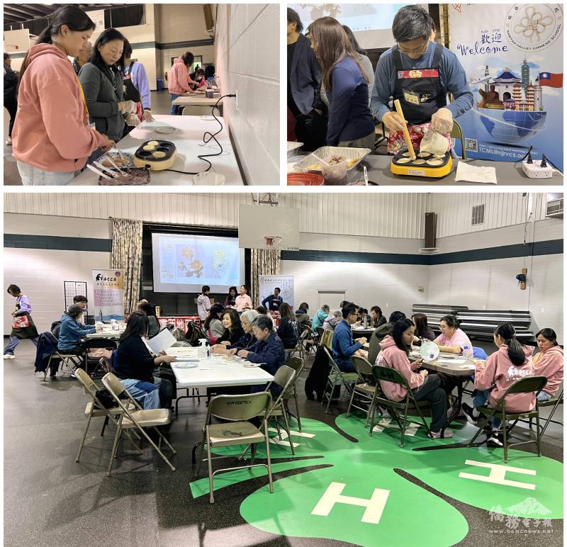 車輪餅從調配餅皮到內餡組裝，成功重現夜市爆漿美味