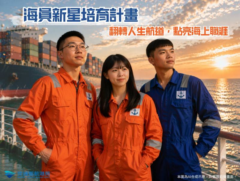 海員新星培育計畫-翻轉人生航道，點亮海上職涯。