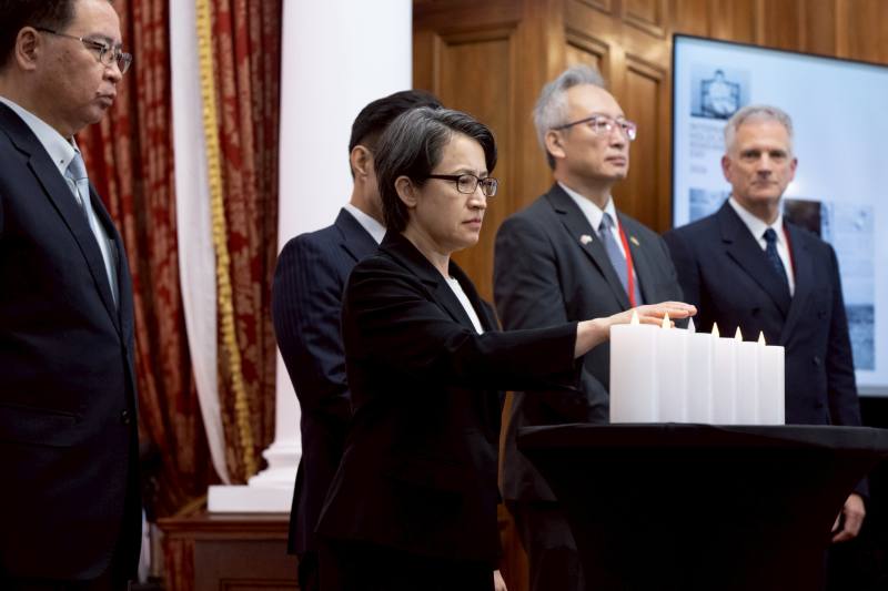 蕭美琴副總統29日下午出席「2026年國際猶太大屠殺紀念日活動」