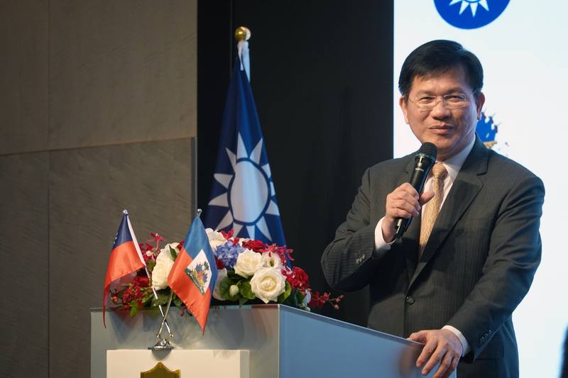 海地共和國大使館30日在台北舉辦「海地台灣建交70週年」慶祝晚宴，外交部長林佳龍出席並致詞。