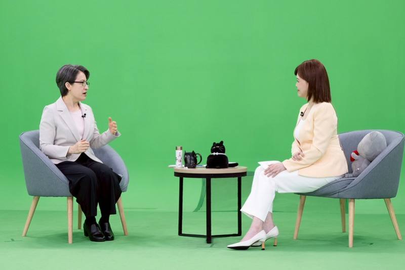 蕭美琴副總統5日接受「鏡電視」專訪
