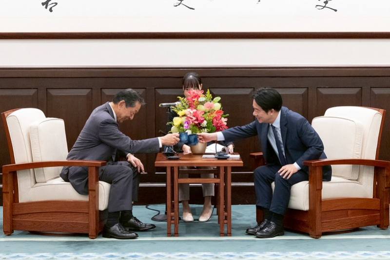 賴清德總統6日下午接見「日本台灣交流協會會長隅修三乙行」