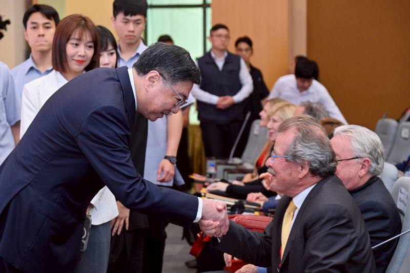 2026年5月11日行政院長卓榮泰出席「兩公約第四次國家報告國際審查會議」開幕式