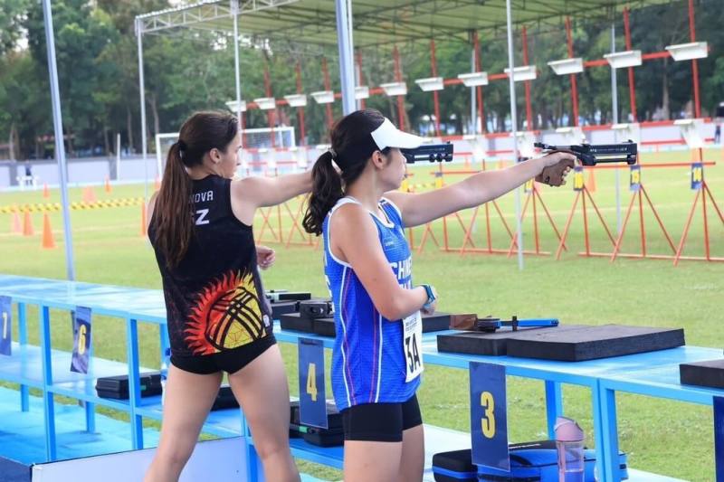 台灣代表隊10日至17日於印尼日惹出賽2026年現代五項U17與U19亞洲錦標賽，圖為現代五項之射擊賽。（台灣代表隊提供）