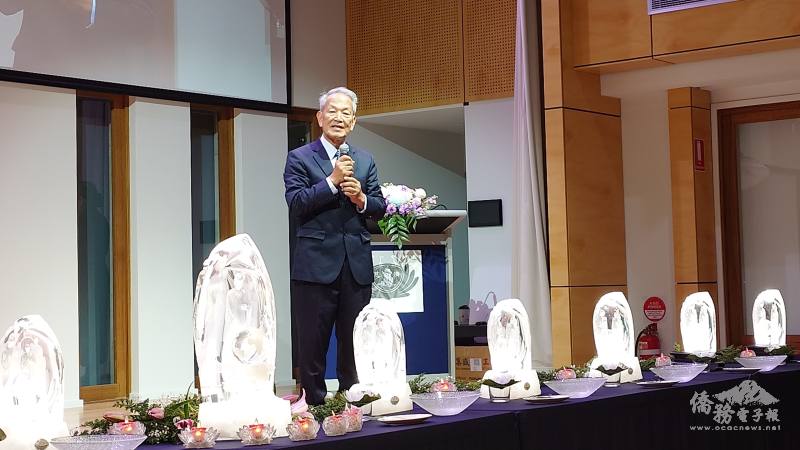 慈濟布里斯本聯絡處負責人傅新寅致詞感謝各界護持