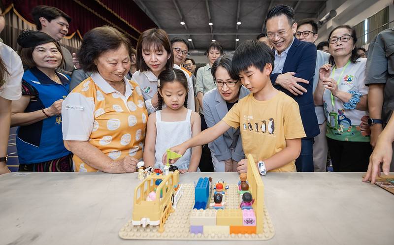 蕭美琴副總統23日上午出席「玩具愛分享暨玩具復活節巡迴桃園場」