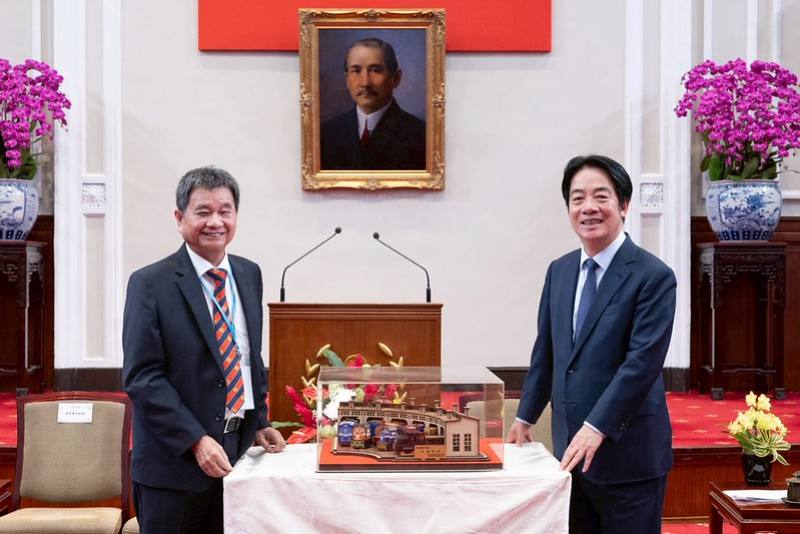 賴清德總統今（25）日上午接見「臺灣工廠管理輔導與永續發展學會暨中華民國特定工廠聯合會」