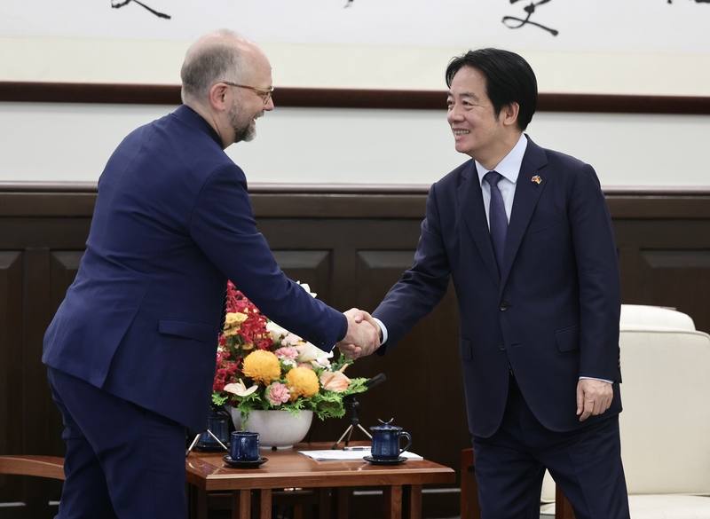 賴清德總統26日上午接見「德國國會友臺小組跨黨派議員訪問團」