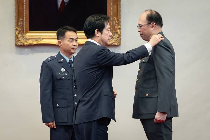 總統主持「中華民國115年6月份將官晉任授階典禮」