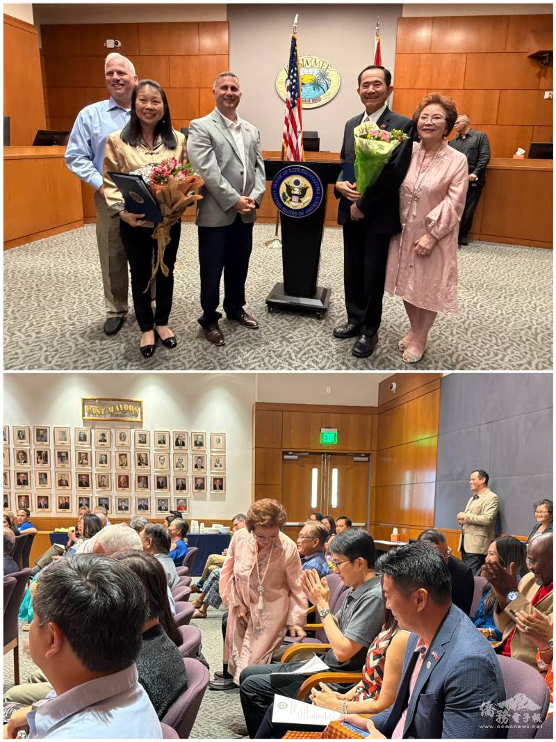 王成章與楊琇惠獲得家人支持，以及現場許多親友到場祝賀