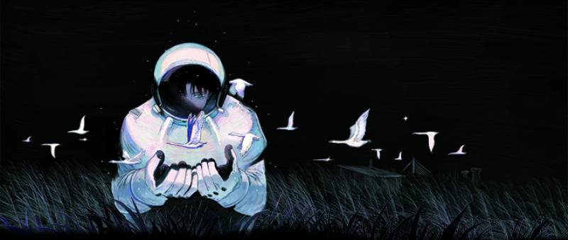 《九號天鵝》書封插畫©六牧 Greamo 2024