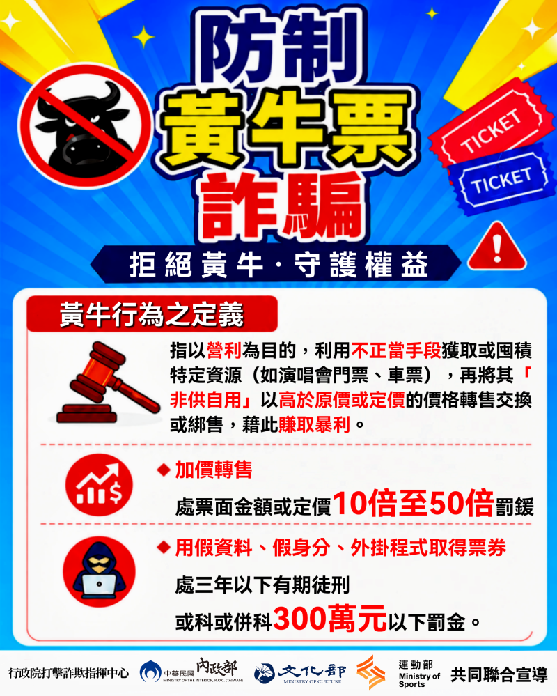 防制黃牛票詐騙