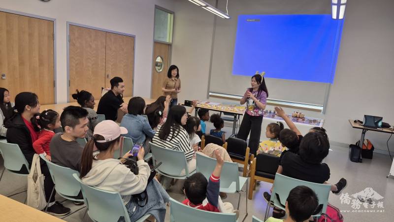 Angel老師透過互動式教學讓孩子們在歡樂中學習中文與臺灣文化