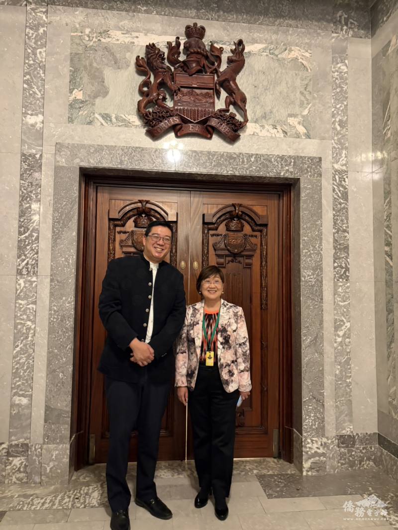 僑務委員會委員長徐佳青拜會亞伯達省議員葉力維（Nathan Ip）