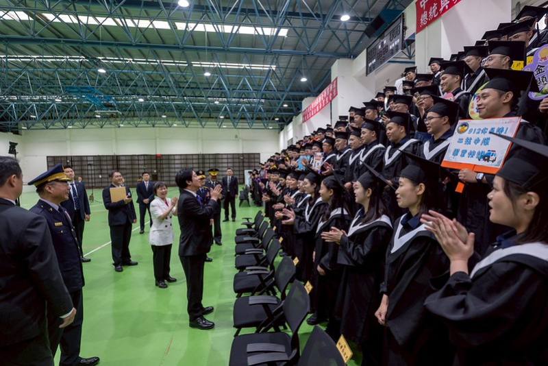 賴清德總統5日上午出席「中央警察大學115年聯合畢業典禮」