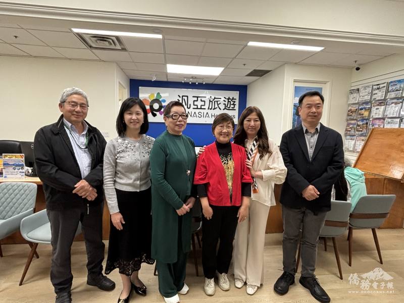 僑務委員會委員長徐佳青拜訪汎亞旅遊，瞭解加臺之間的觀光與商務交流