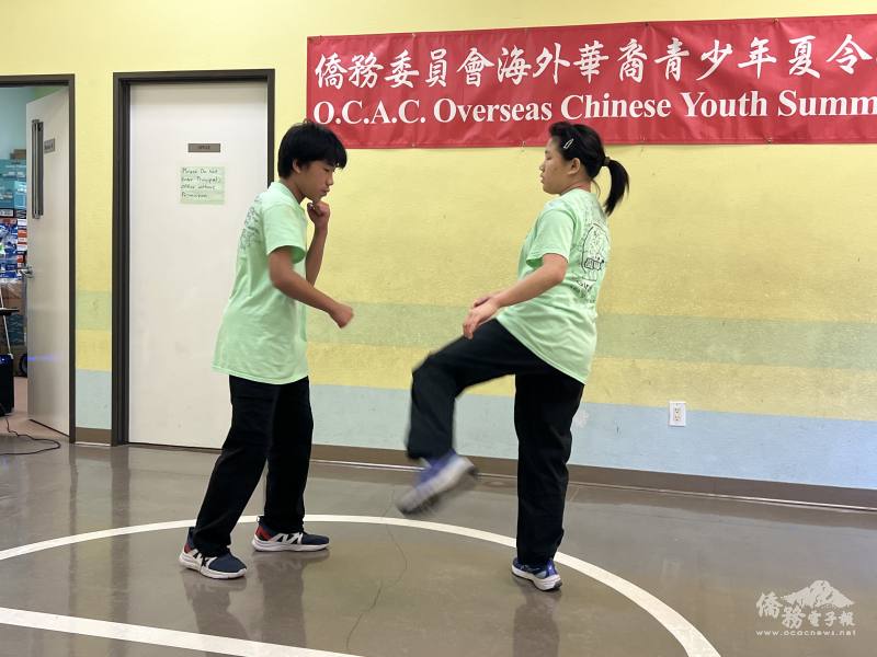 學員進行功夫表演
