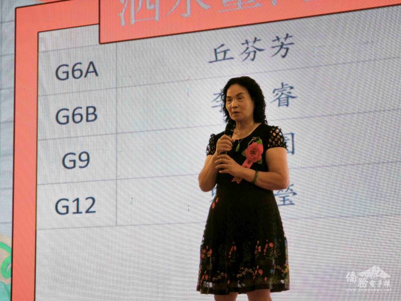 泗水臺灣學校董事長陳麗華致詞