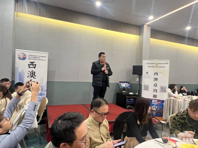 西澳台灣聯誼會會長李名凱感謝所有會員長期的支持與參與