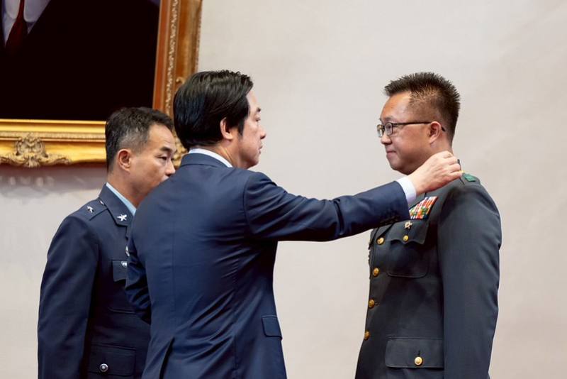 總統主持「中華民國115年7月份將官晉任授階典禮」