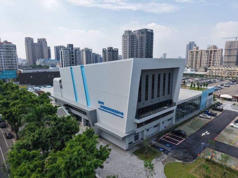 台中市北屯國民暨兒童運動中心26日起至7月2日展開試營運，開放民眾免費體驗，7月3日起正式營運。（台中市政府提供）
