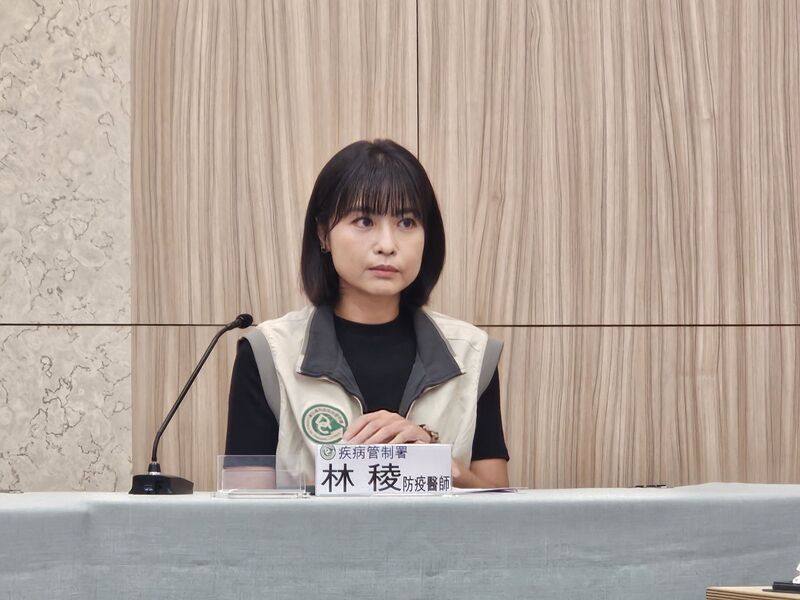衛福部疾管署防疫醫師林稜（圖）23日表示，1名南部30多歲本國籍女性確診弓形蟲感染症，感染源待釐清，個案家中沒養貓、更無接觸野貓。
