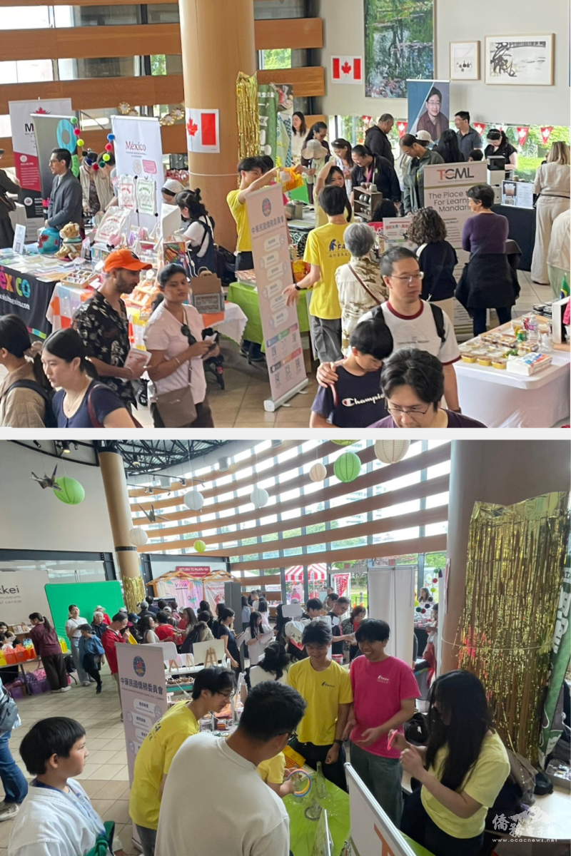 攤位前人潮絡繹不絕，不少民眾也對臺灣的觀光、美食及民主自由發展留下深刻印象