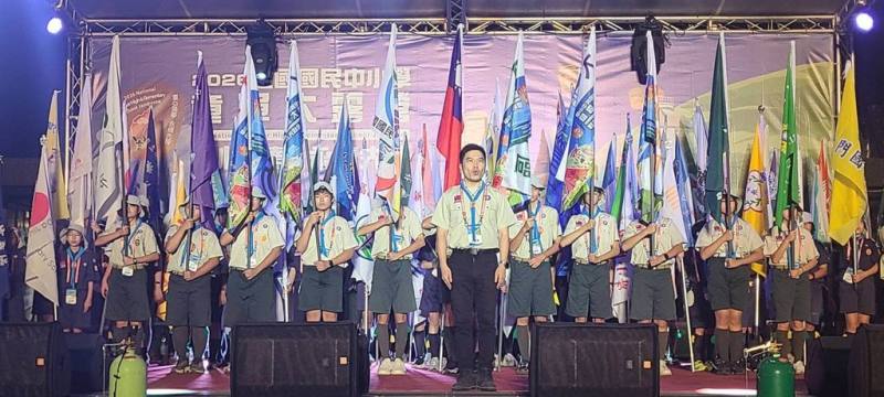 2026全國國民中小學童軍大露營於3日到6日登場，超過1000名童軍齊聚新北市龍門營地。（教育部提供）