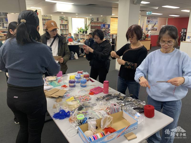 參與學員製作劍穗流蘇