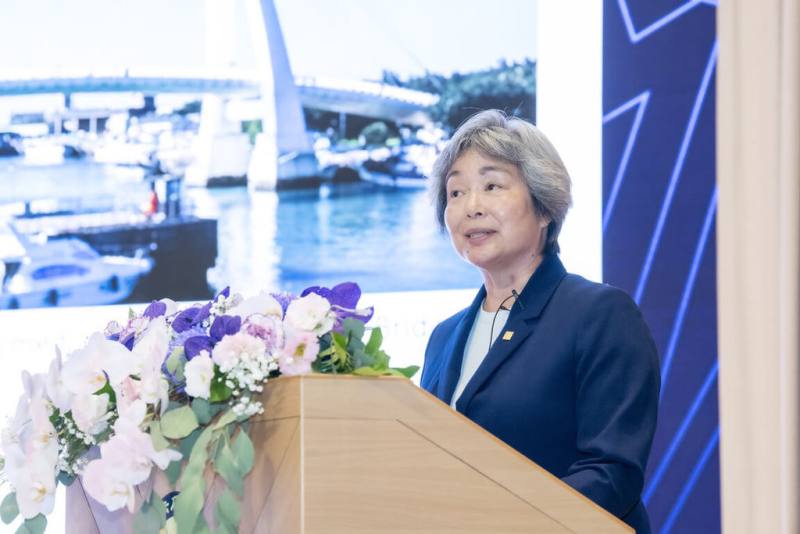 中央研究院第36次院士會議6日邀請中研院院士、美國國家工程學院院長劉金智潔（Tsu-Jae King Liu）發表主題演講，以「國際科研合作的重要性」為題進行分享。（中研院提供）