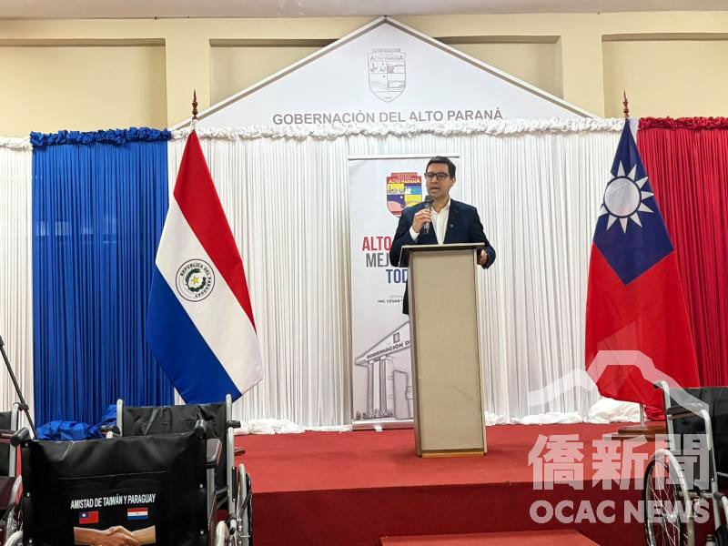 蘭迪代表上巴拉納省政府誠摯感謝臺灣政府、旅巴僑界及捐贈人士長期對地方社會的支持
