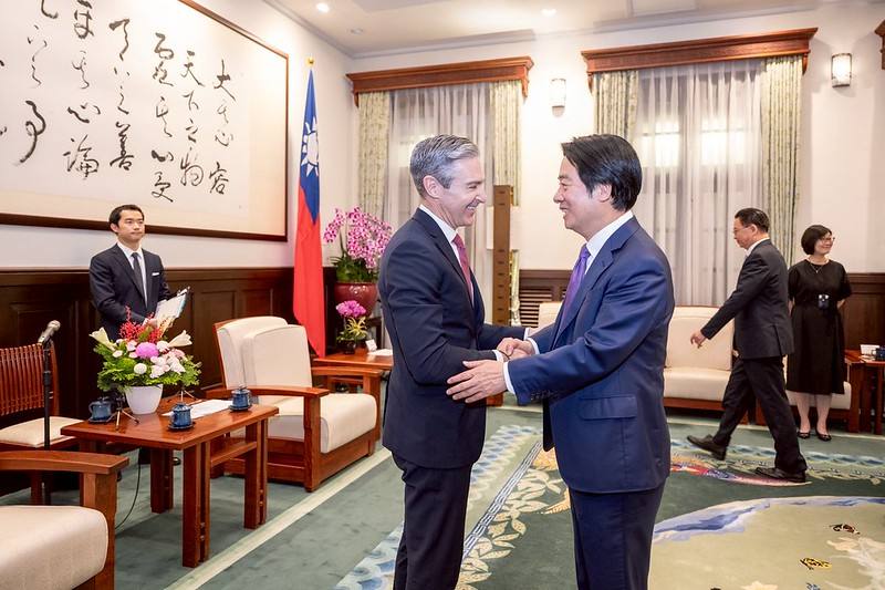 賴清德總統7日上午接見美國「國家民主基金會」（NED）暨其核心夥伴訪問團