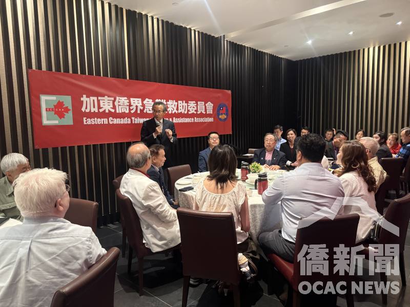 駐多倫多辦事處處長梁毅鵬代表駐處向召集人林美玲僑務委員及全體委員、志工表達誠摯敬意與感謝，期許委員會持續發揮平時整備、急時支援的功能