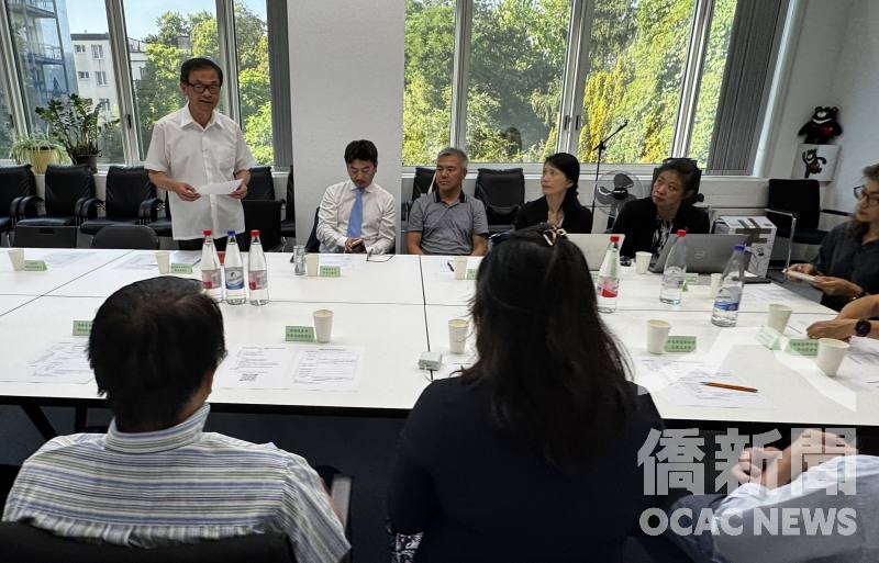 駐法蘭克福辦事處處長羅美舜表示，僑胞是臺灣民主最強後盾，盼建構韌性網絡守護臺灣