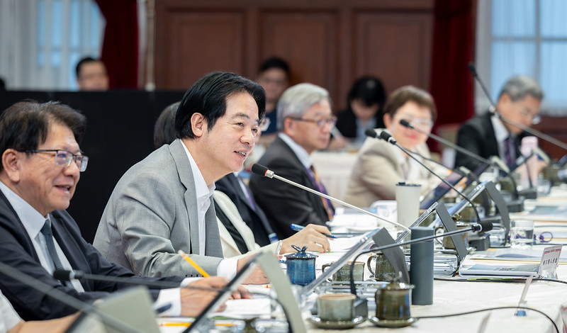 賴清德總統23日下午主持「國家氣候變遷對策委員會第8次委員會議」