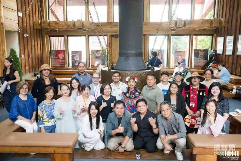 由加台社群協會與加台跨界藝術祭《破空無疆》團隊舉辦的「穿越太平洋原住民文化交流工作坊」在 Native Education College（NEC）盛大登場。