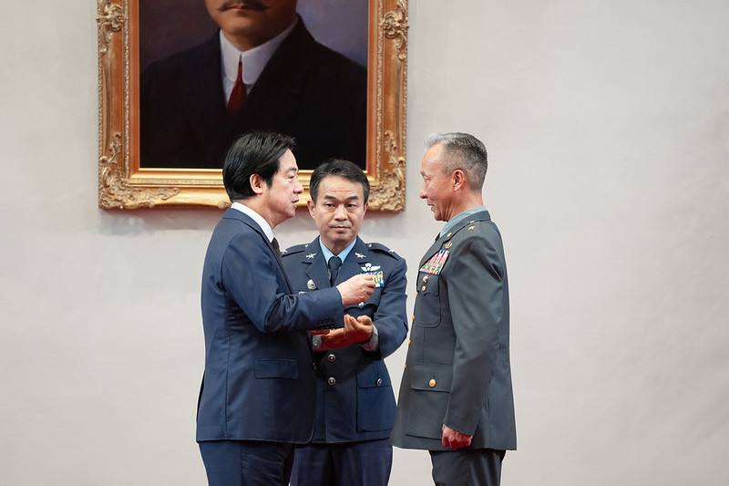 總統主持「中華民國115年8月份將官晉任授階典禮」