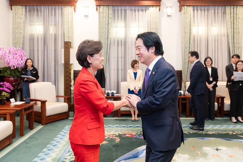 賴清德總統31日下午接見「美國聯邦眾議院外交委員會亞太小組主席金映玉（Young Kim）訪問團」