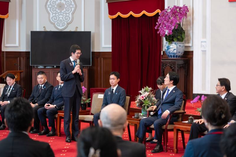 總統接見「日本自民黨青年局海外研修團」