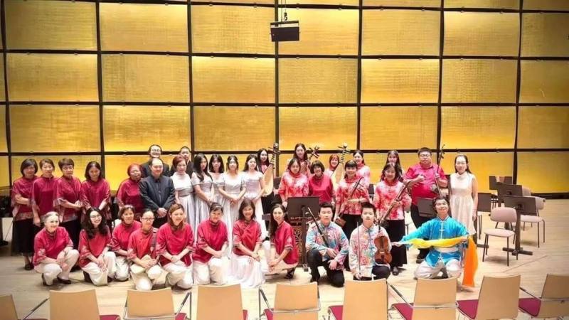 台灣藝術團體近日赴歐洲音樂之都維也納演出，透過台奧兩地藝術家跨國合作，展現台灣藝術融合傳統國樂與西方音樂的獨特魅力。兩場音樂會均座無虛席，觀眾反應熱烈。（表演者李高嘉提供）