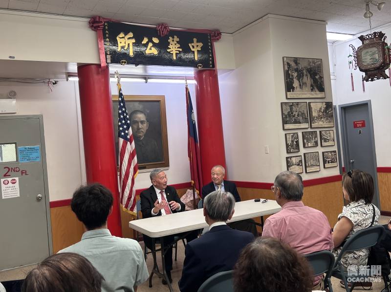 王金智強調，伍銳賢是傳統僑社支持中華民國的重要領導者。