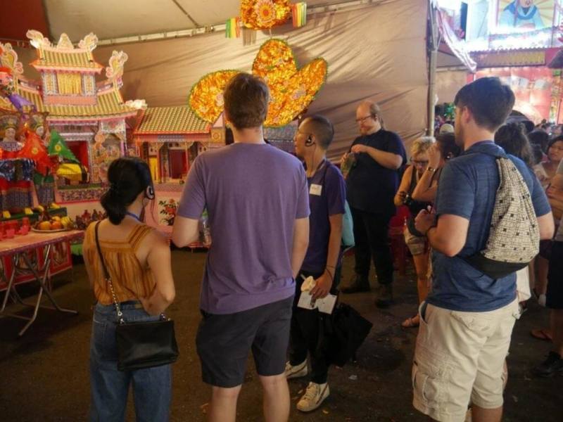 青年壯遊點農曆7月推限定活動，教育部青年發展署13日指出，基隆雨都青年壯遊點邀請國內外青年走入「鷄籠中元祭」。（教育部提供）