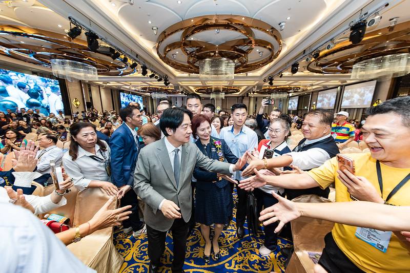 賴清德總統15日下午出席國際同濟會臺灣總會「第52屆全國年會暨第50屆全國十大傑出農業專家表揚」