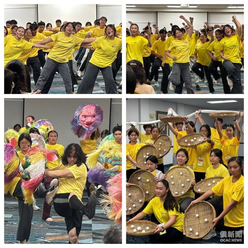 Taiwanese Art Craft-making the totes bags with Hakka Fflower pattern, Team activities, and Sr. FASCA.