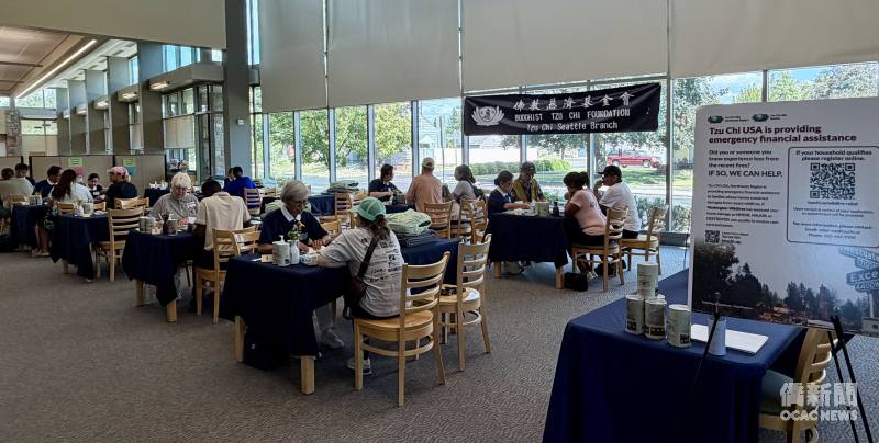 慈濟於8月21日至23日在斯波坎展開山火賑災發放與關懷行動。