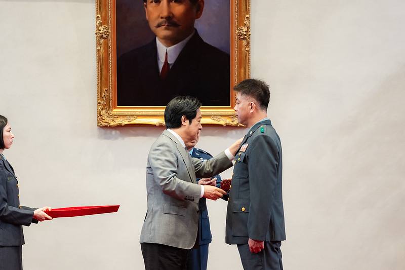 總統主持「中華民國115年9月份將官晉任授階典禮」