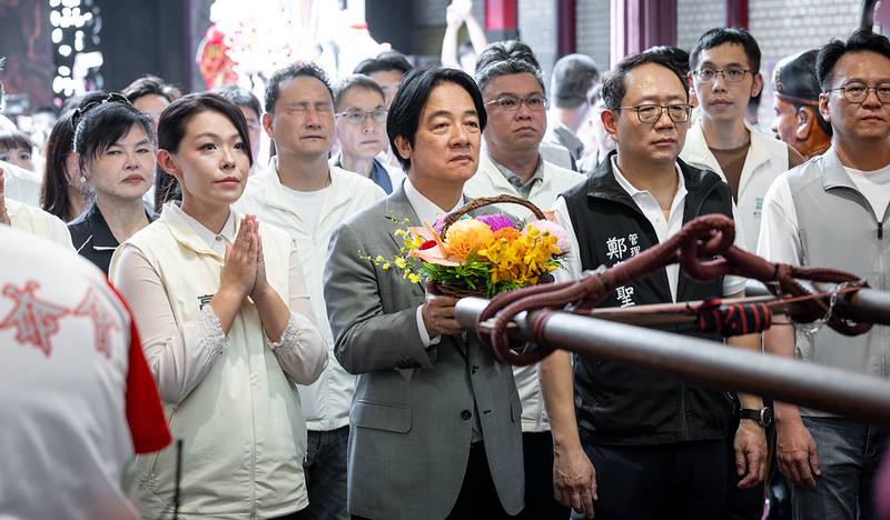 總統出席竹塹中元城隍祭　祈願臺灣國泰民安、風調雨順、新竹市持續進步