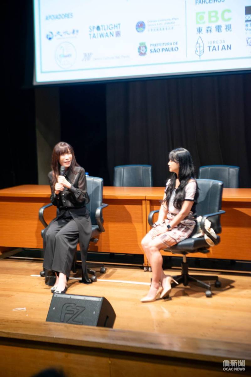 策展人謝如欣與《守護我們的星球》導演舒夢蘭映後座談。