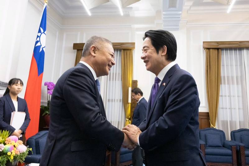 賴清德總統8日下午接見「日本維新會・中華民國（台灣）友好研討會」台灣訪問團